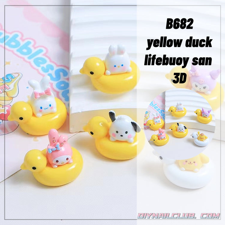 A0444 yellow duck lifebuoy san 3D(PRE-SALE)
