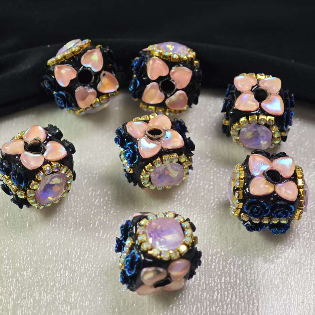 新047 2pcs 19*15.7mm Alloy Beads