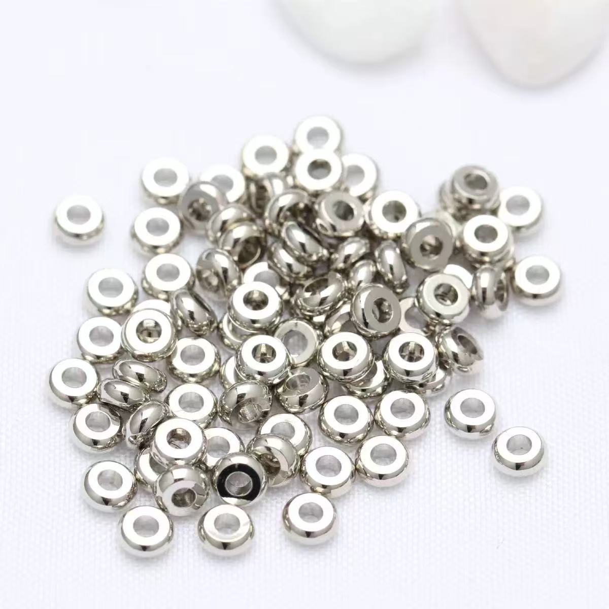 AJ237【45pcs 5mm silvery Jump Rings - Beading Spacers for DIY Jewelry Making