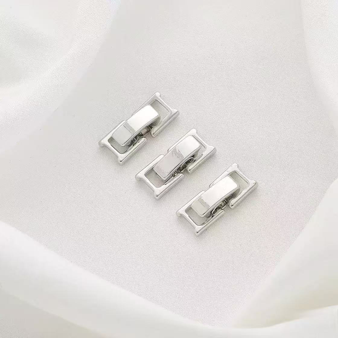 AJ304【5pcs Silver Jewelry Clasps - Metal Findings for Bracelets & Necklaces