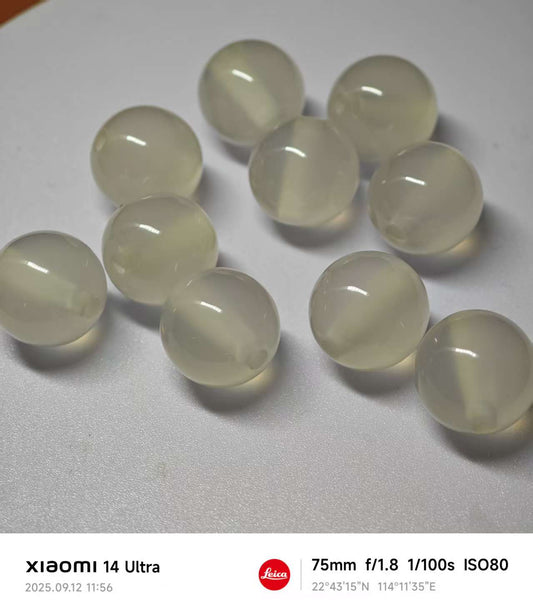 AJ511【10pcs】 15mm Sparkling Planet Resin Bead(light change)