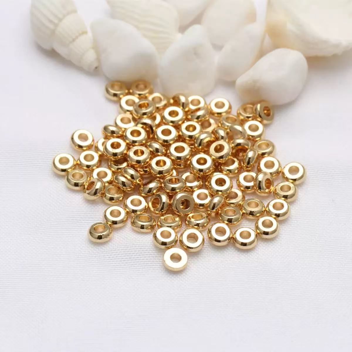 AJ236【40pcs 5mm Gold Jump Rings - Beading Spacers for DIY Jewelry Making