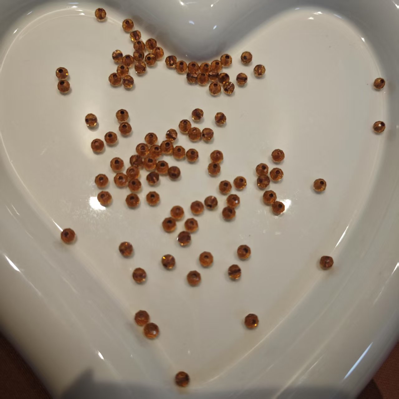 AJ019 【Ready stock】orange Seed Beads,95pcs