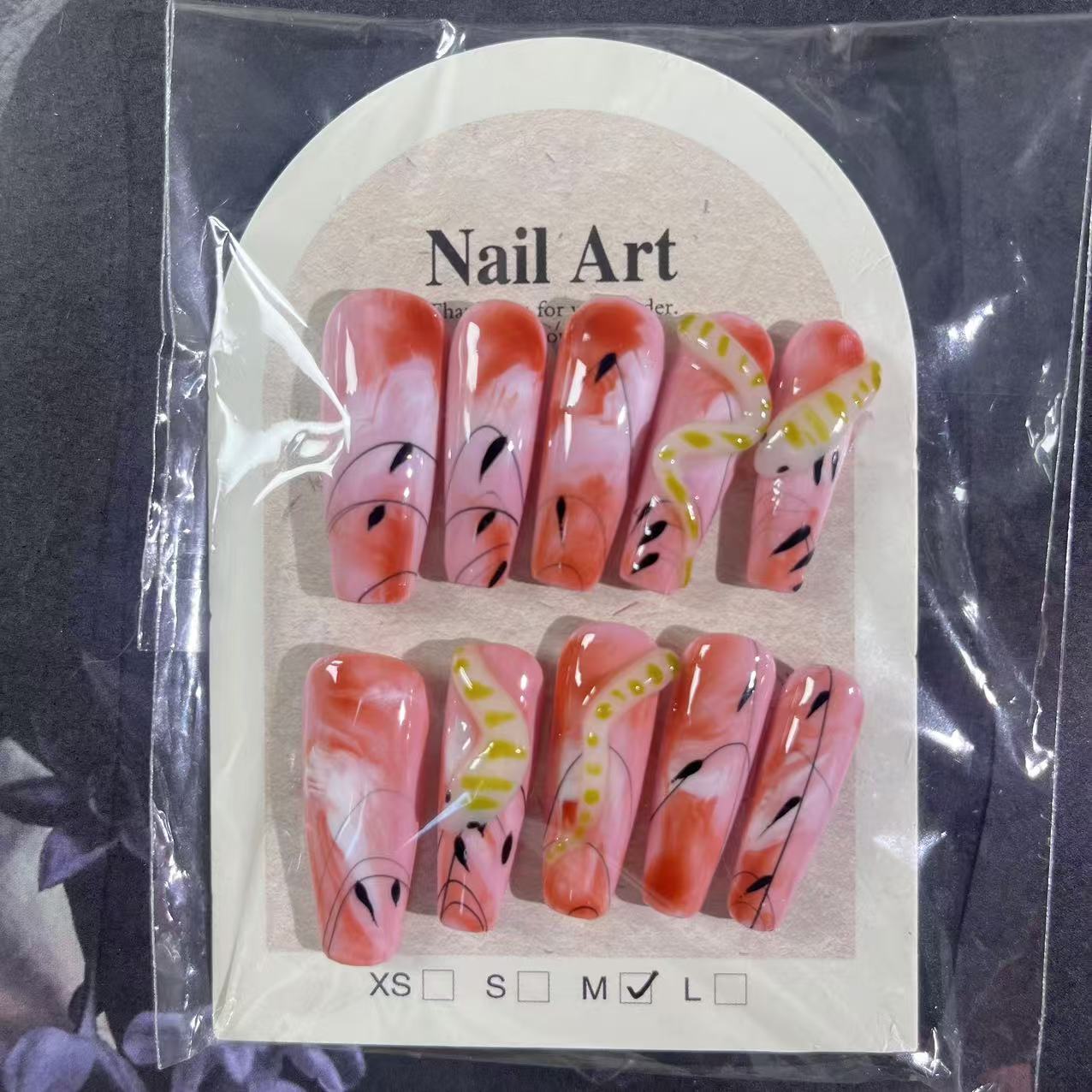 N034【Ready stock】nail charm(m code)