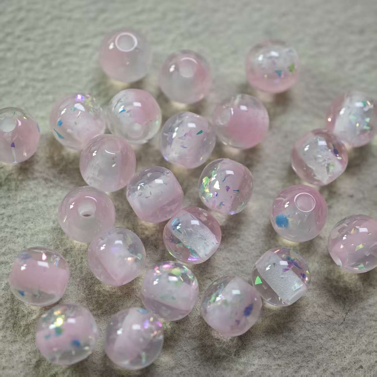 D001【25pcs】 6mm resin beads