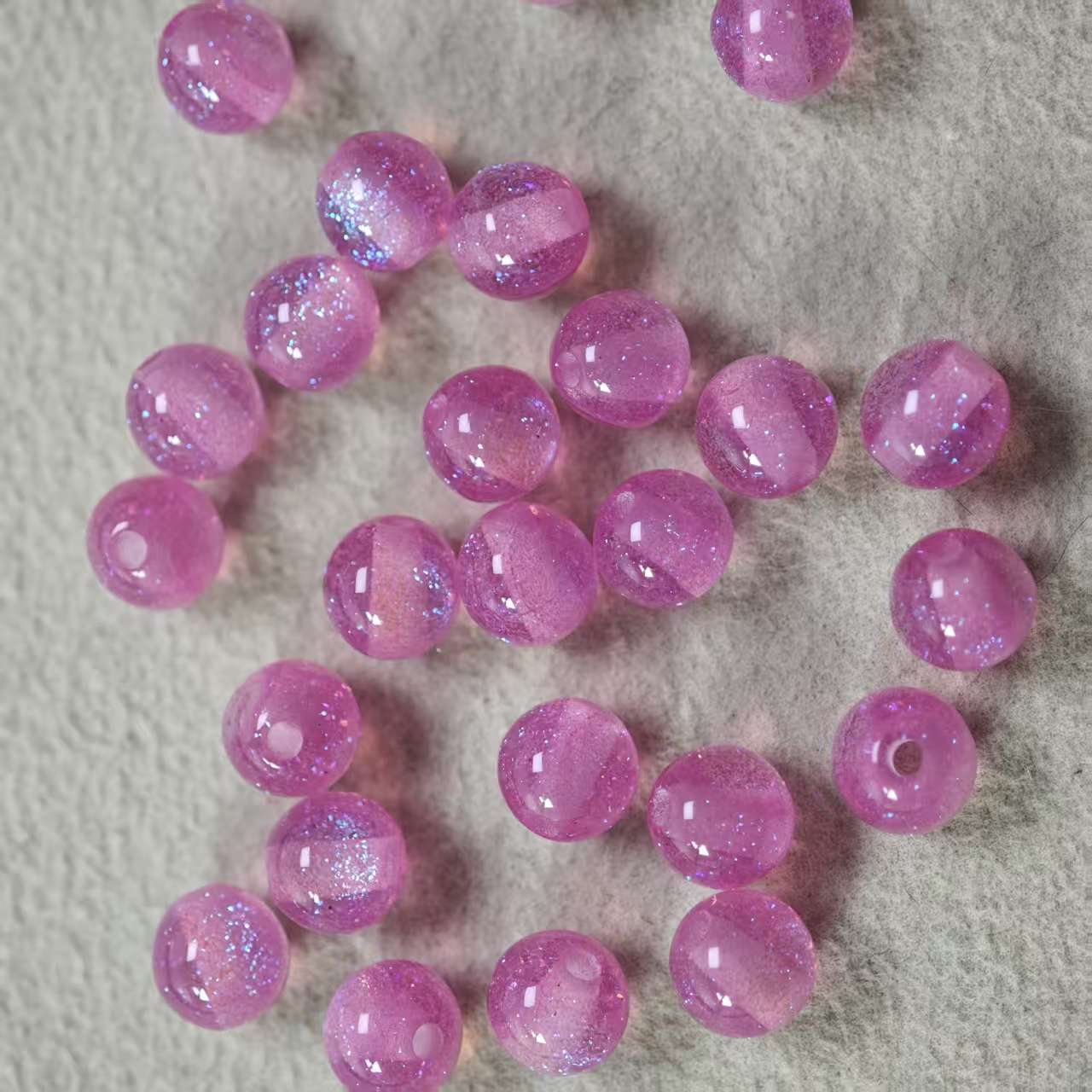 D009【25pcs】 6mm resin beads