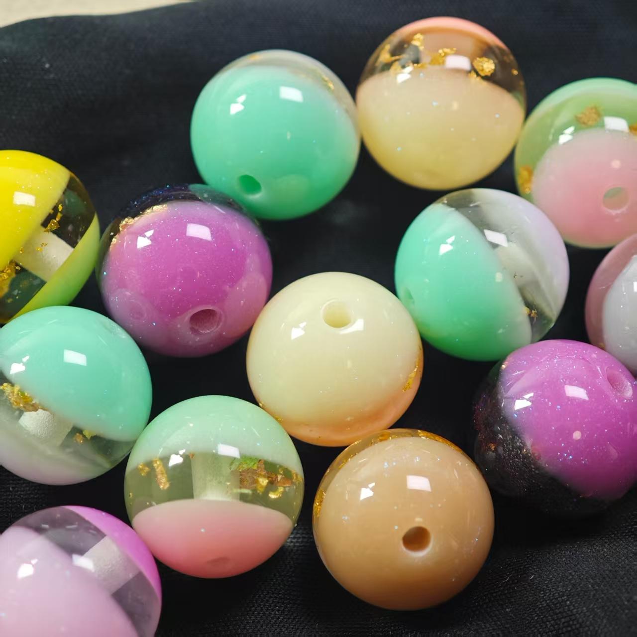 E020【10pcs】 16mm resin beads