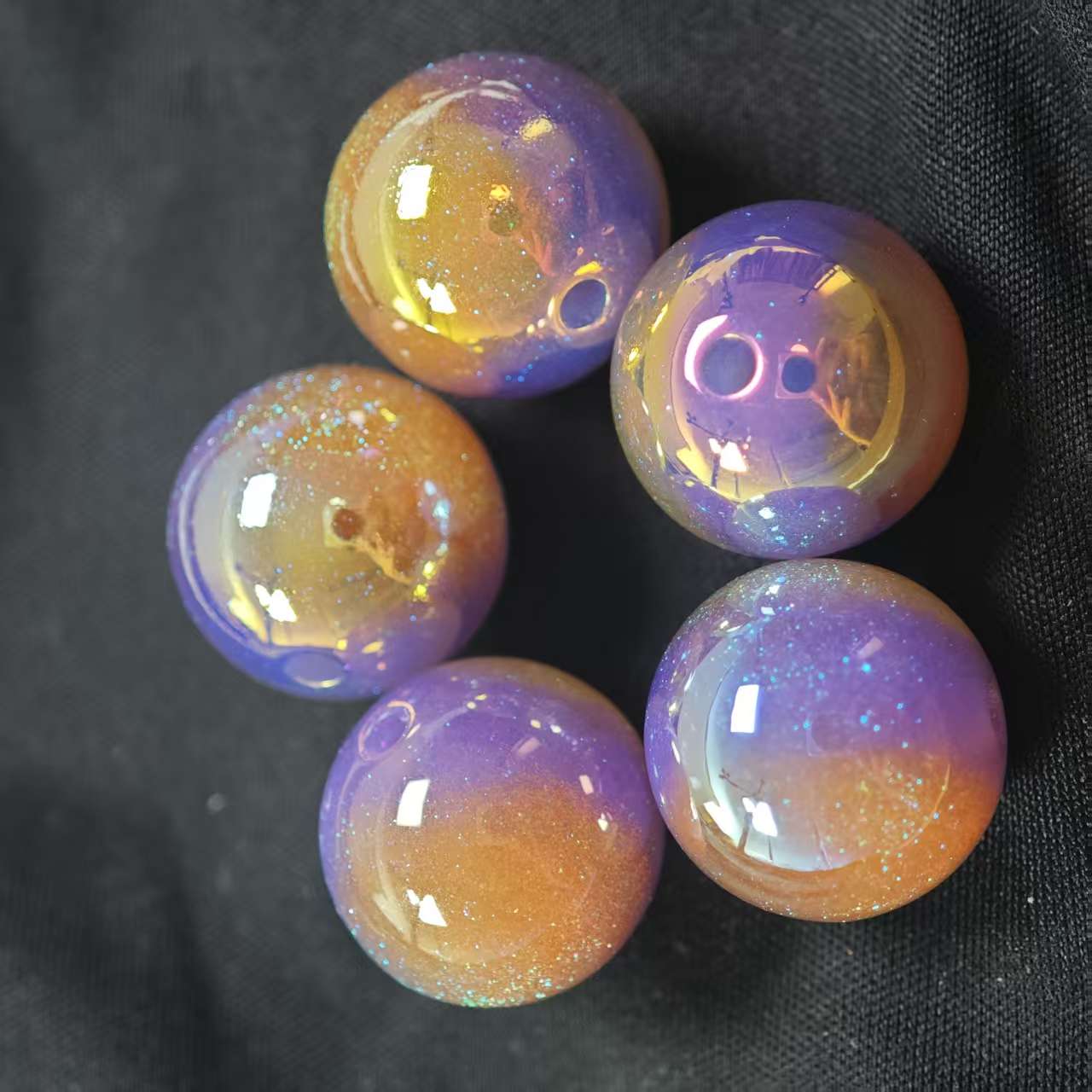 E027【5pcs】 16mm resin beads