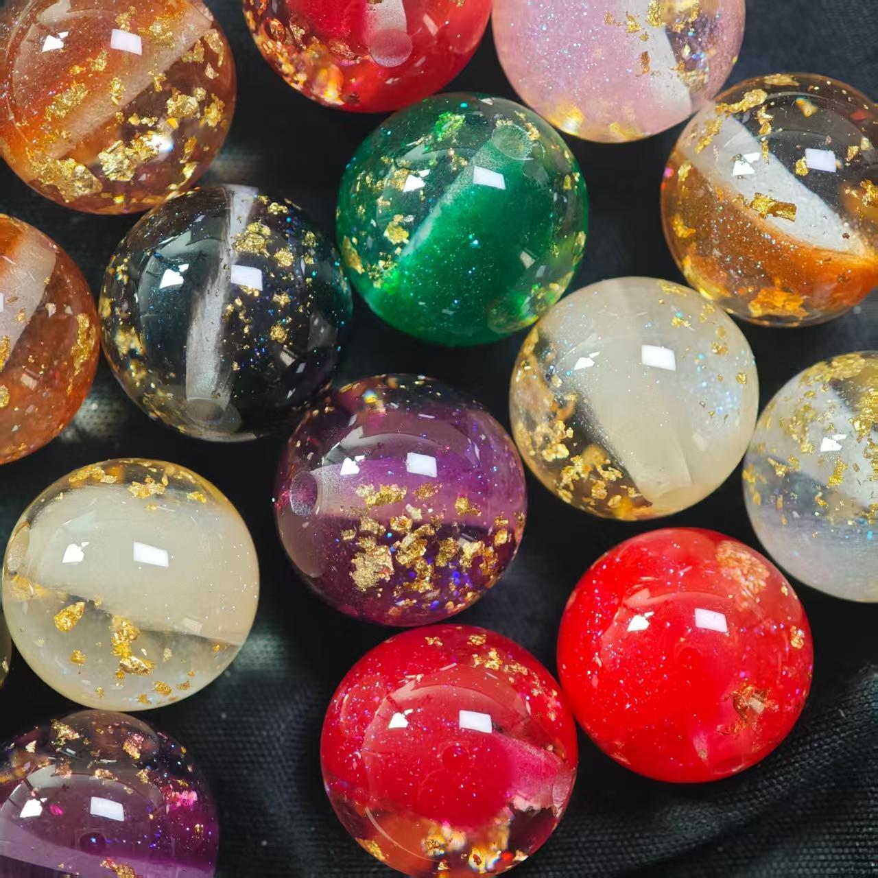 E035【10pcs】 16mm resin beads
