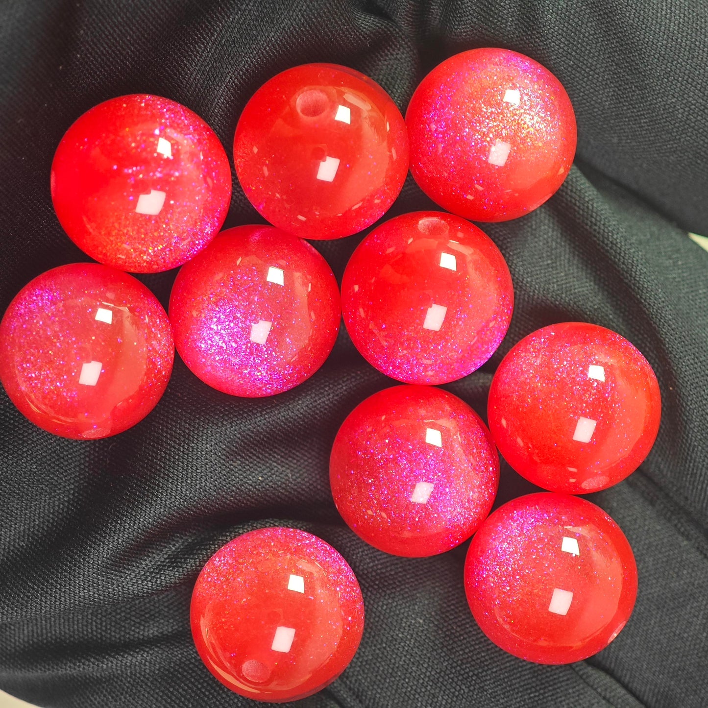 E074【10pcs】 16mm resin beads