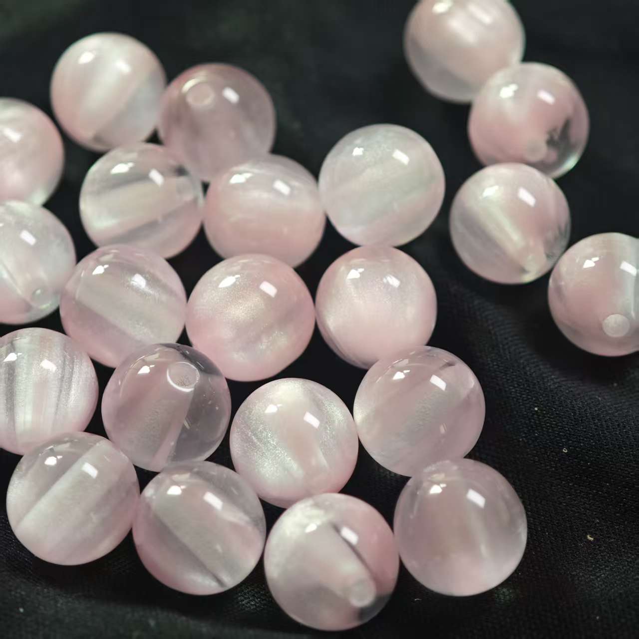 F010【25pcs】10mm resin beads