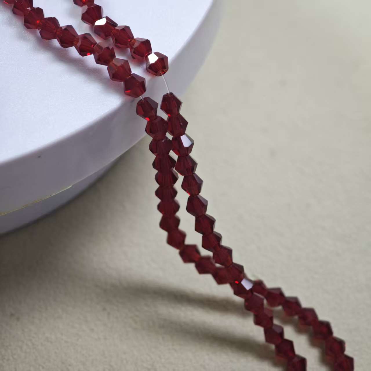 G043【2string】4.2mm resin beads