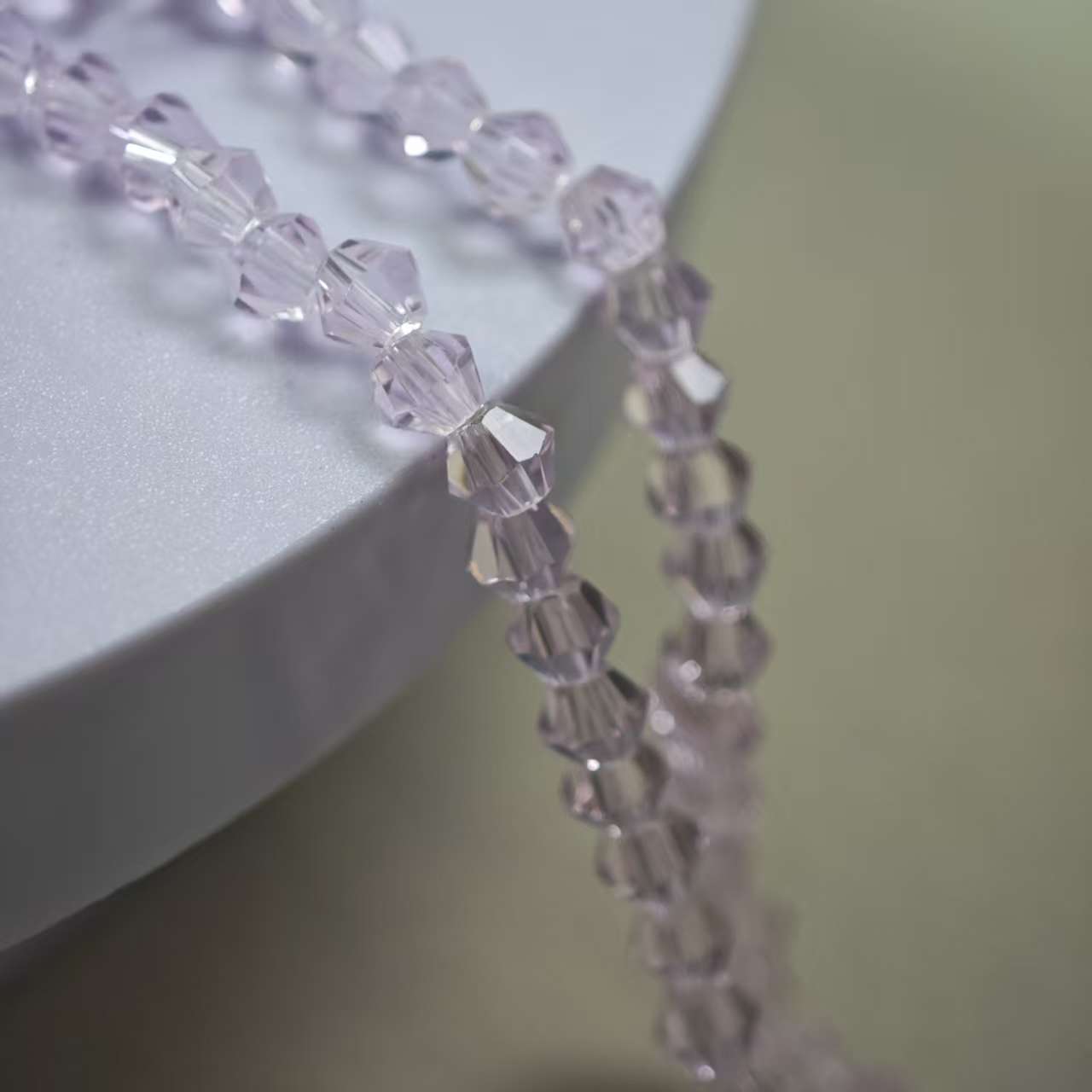 G054【2string】4.3mm resin beads