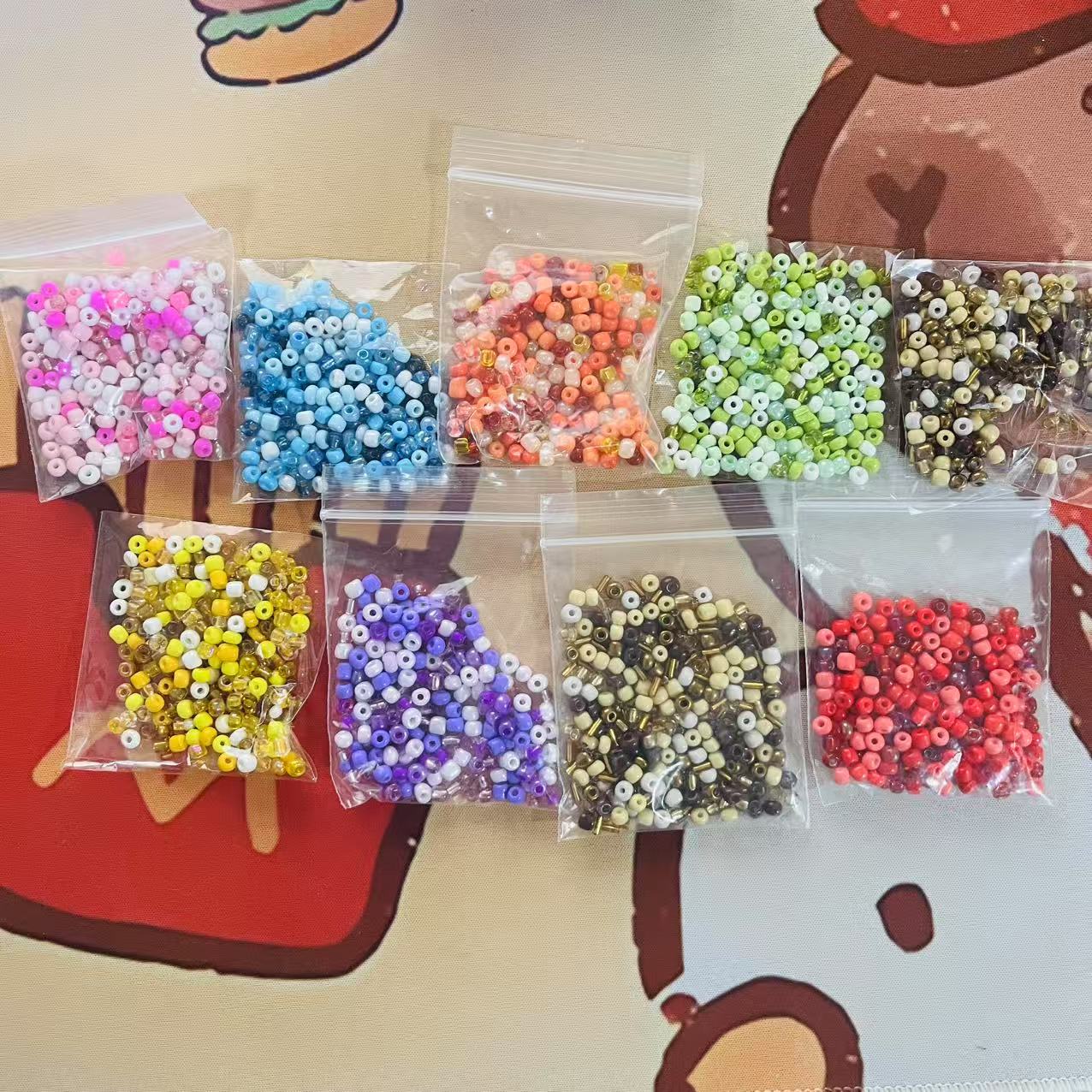 AJ213 【Special Offer!】9-Colored Seed Bead Assortment