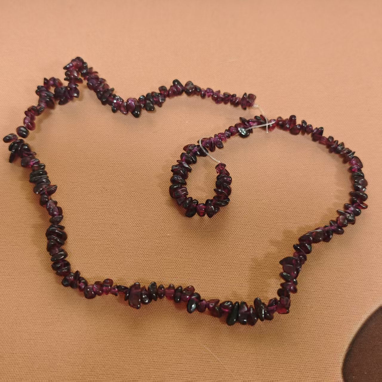AJ054(Random Shaped Gemstone Bead Strand