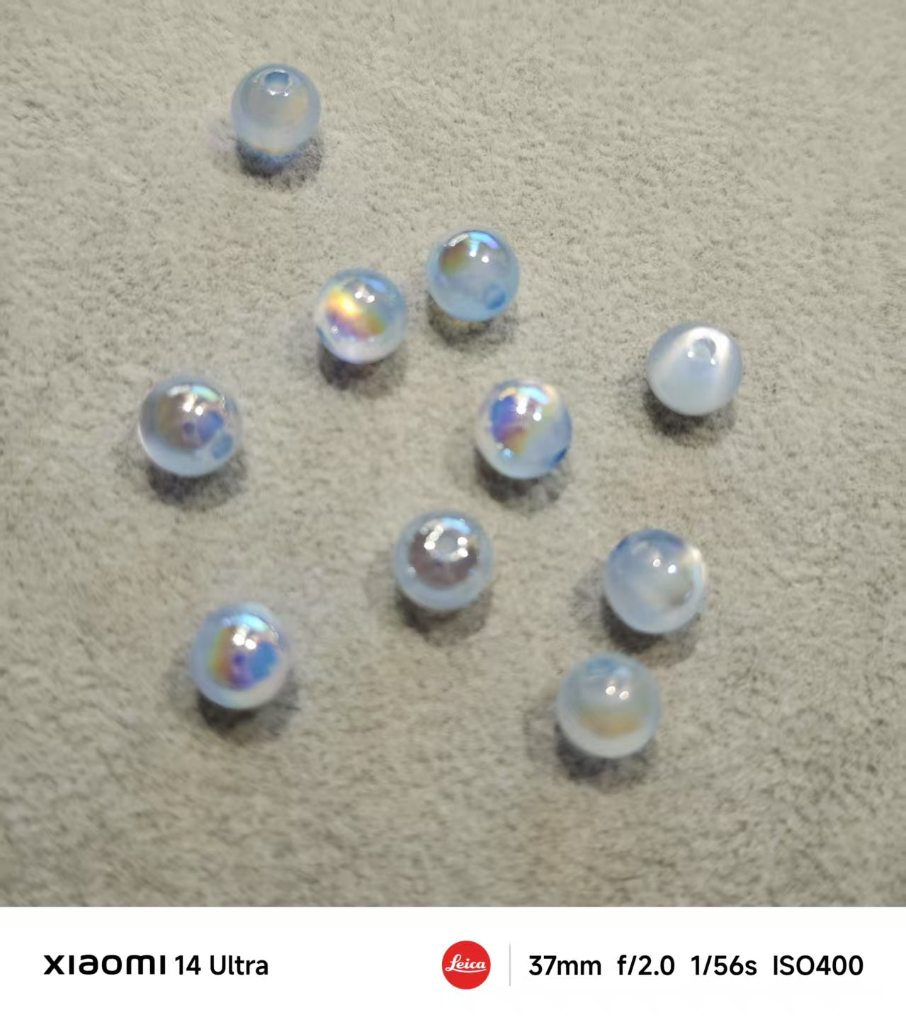AJ355 10 Pcs High-Quality 6mm Resin Beads