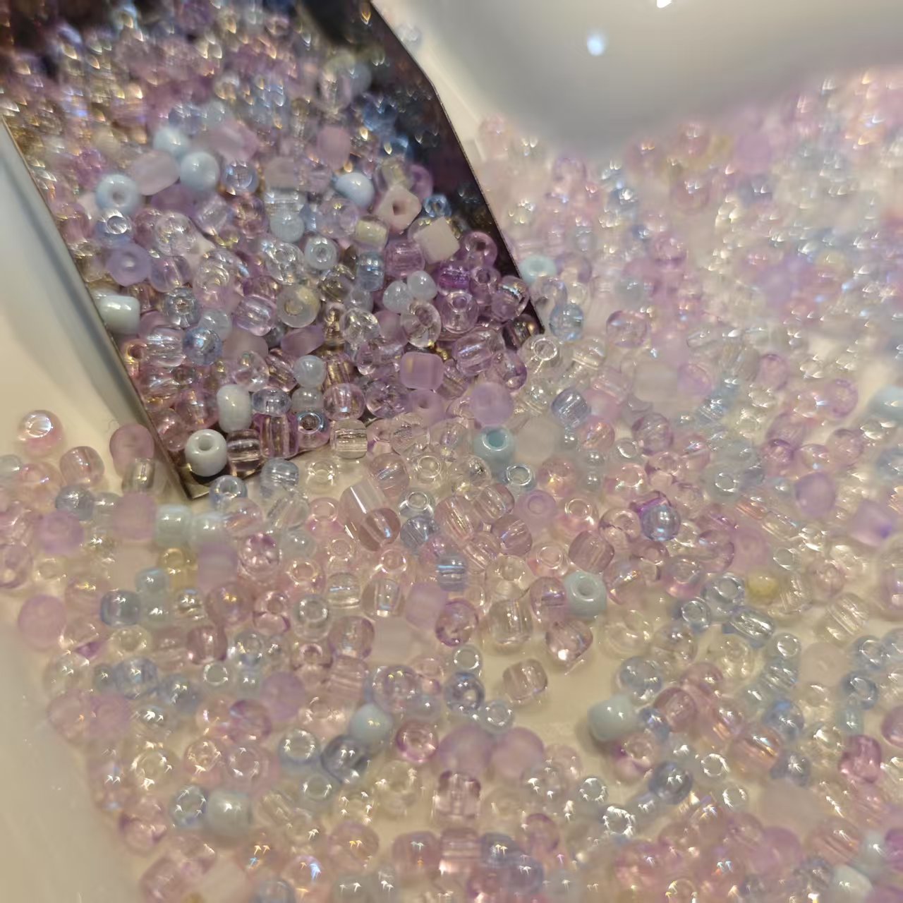 AJ173【1 Pack Mixed Purple Seed Beads