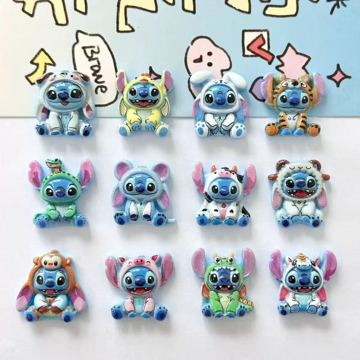 Yv085【presale】Stitch 12 Zodiac Head Set