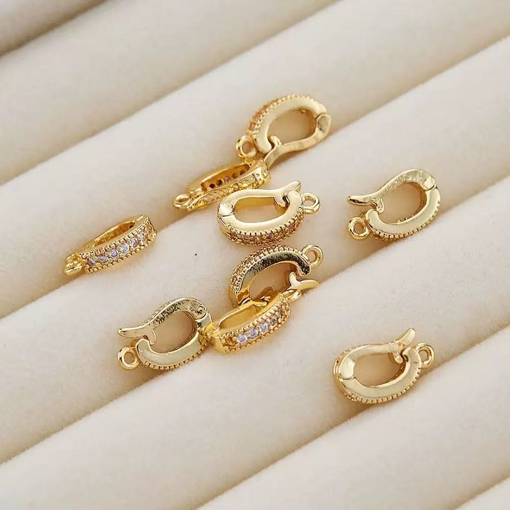 AJ021【Ready stock】6pcs Gold-Plated Versatile Pendants - For Bracelets & Necklaces