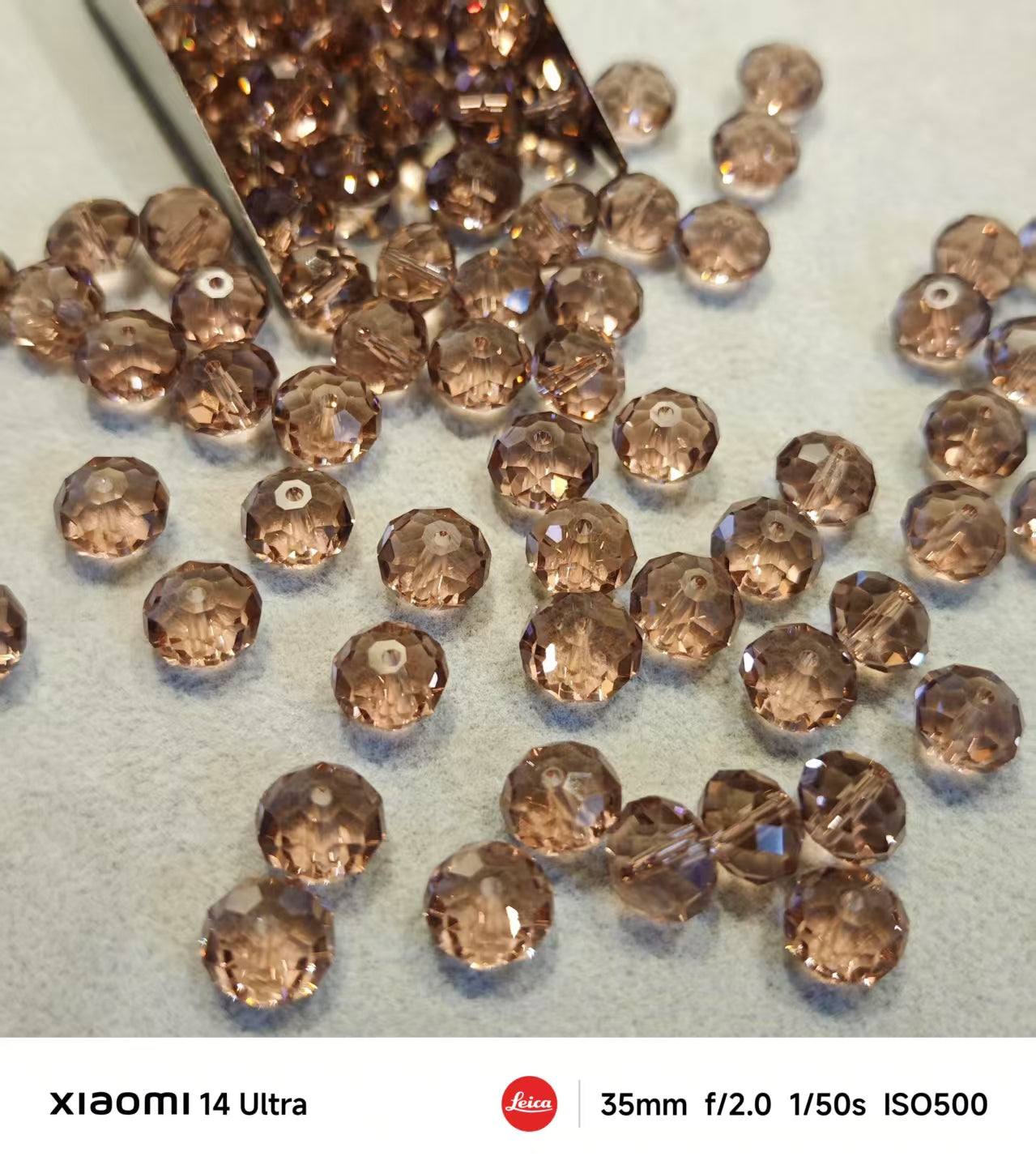 AJ353 【90pcs】Semi-Transparent 11mm Beads