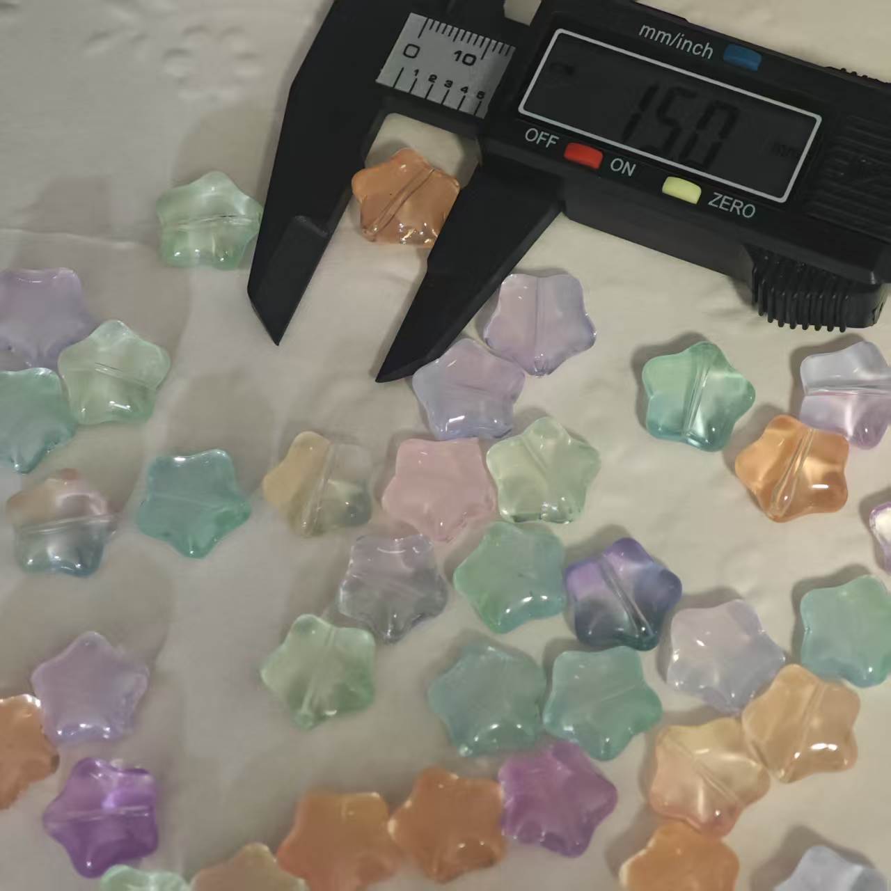 Z054【10pcs】Resin Star Beads