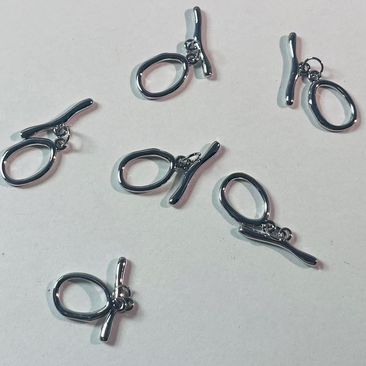 AJ150【Ready stock】silver OT clasp