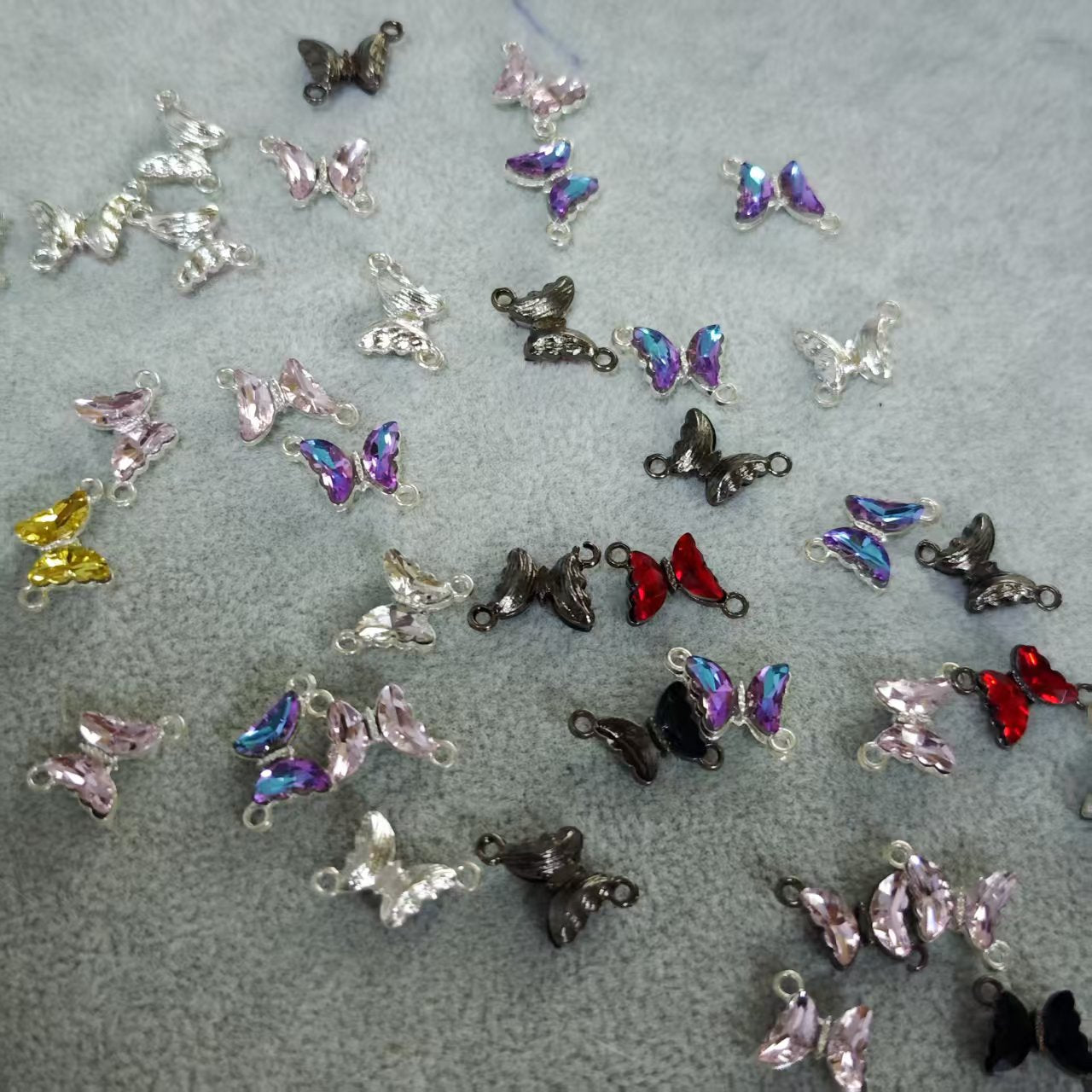 AJ311 "20pcs Butterfly Pendants – Cute Charm for Necklace, Bracelet & DIY Jewelry Making