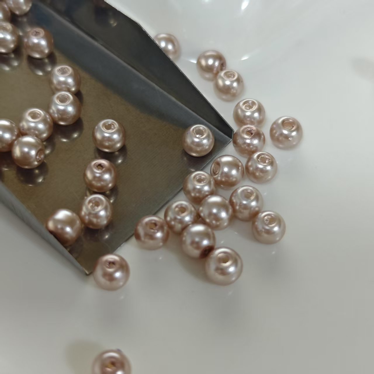 AJ114【55pcs 6mm Resin Beads