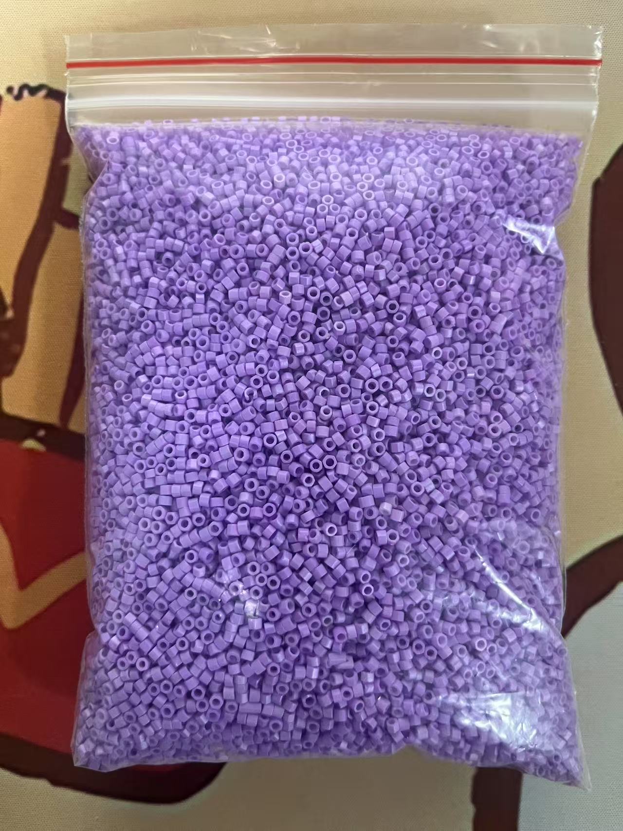AJ214【Clearance Sale! Large Bag of Purple Seed Beads - Only $5.99