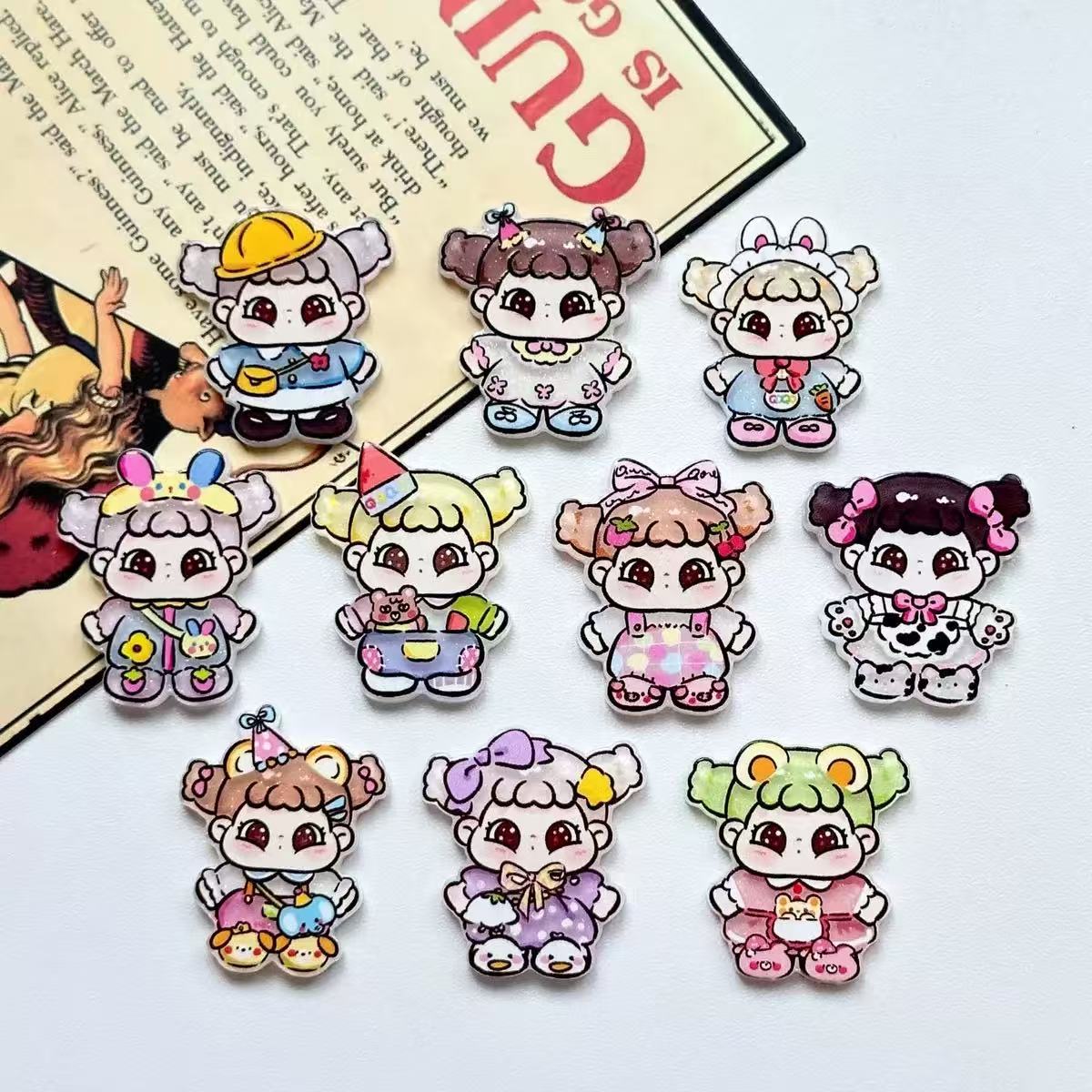 Yv034【presale】little girl acrylic