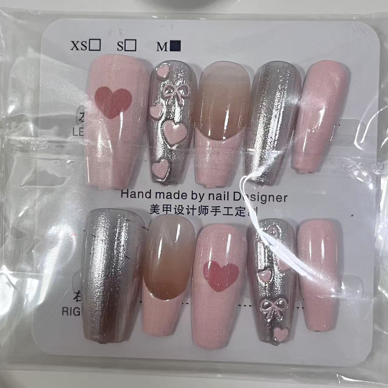 N014【Ready stock】nail charm M code