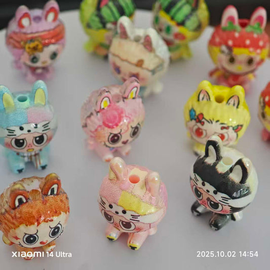 AJ520 【12 pcs】20mm Labubu acrylic beads