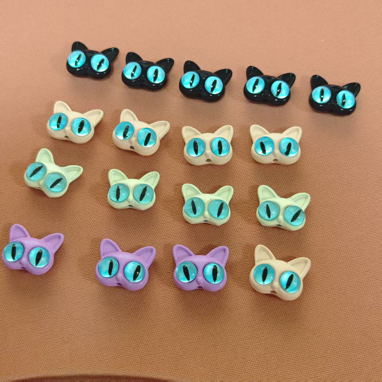AJ057 Cute Cat Monster Spacer Beads for Body Piercing Jewelry
