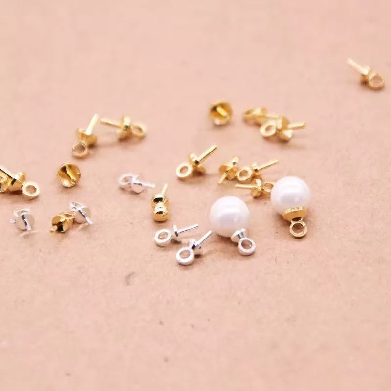 AJ142 49pcs Gold Eye Pins