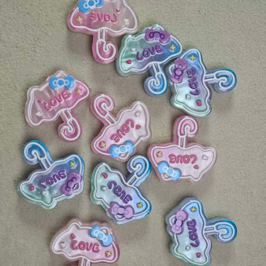 J002【5pcs】Korean glue bead