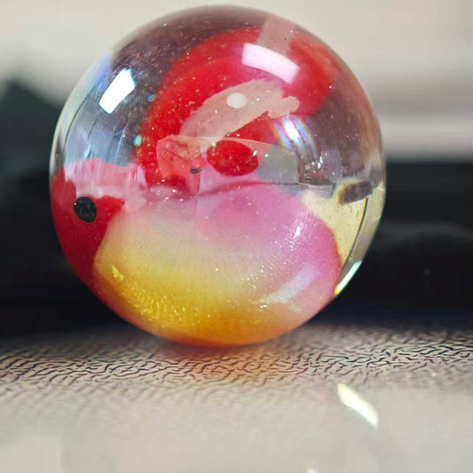 L002【1pcs】25mm resin beads Half hole