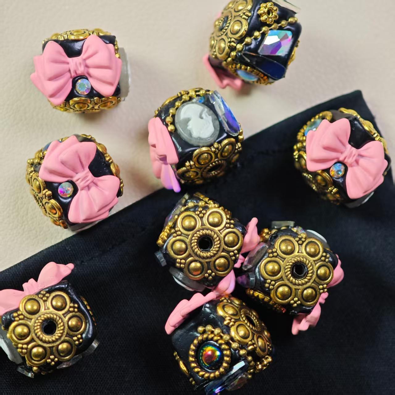 M012【2pcs】 Alloy beads