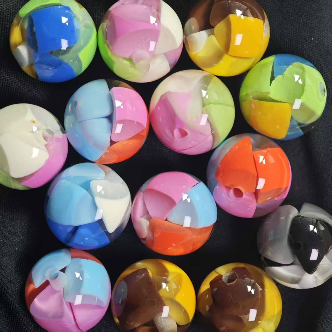 E021【10pcs】 16mm resin beads