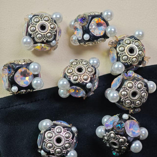 M027【2pcs】 Alloy beads