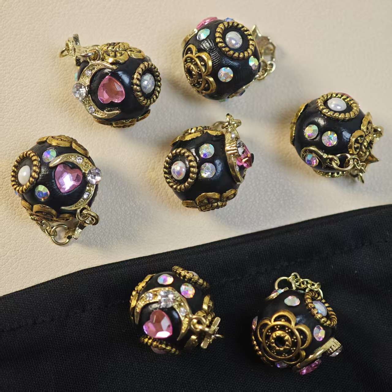 M029【2pcs】 Alloy beads