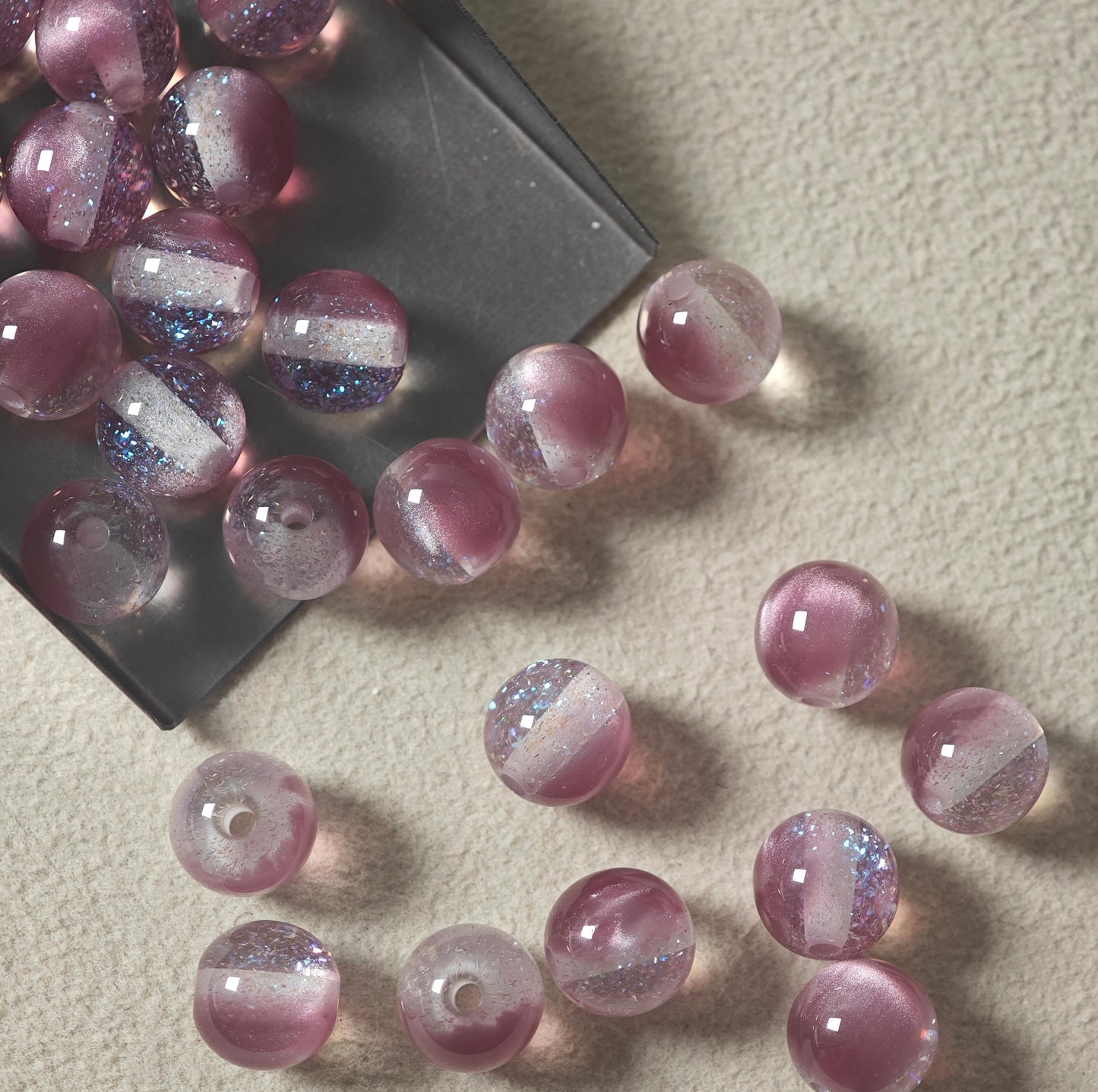 B033【60pcs】 8mm  resin beads