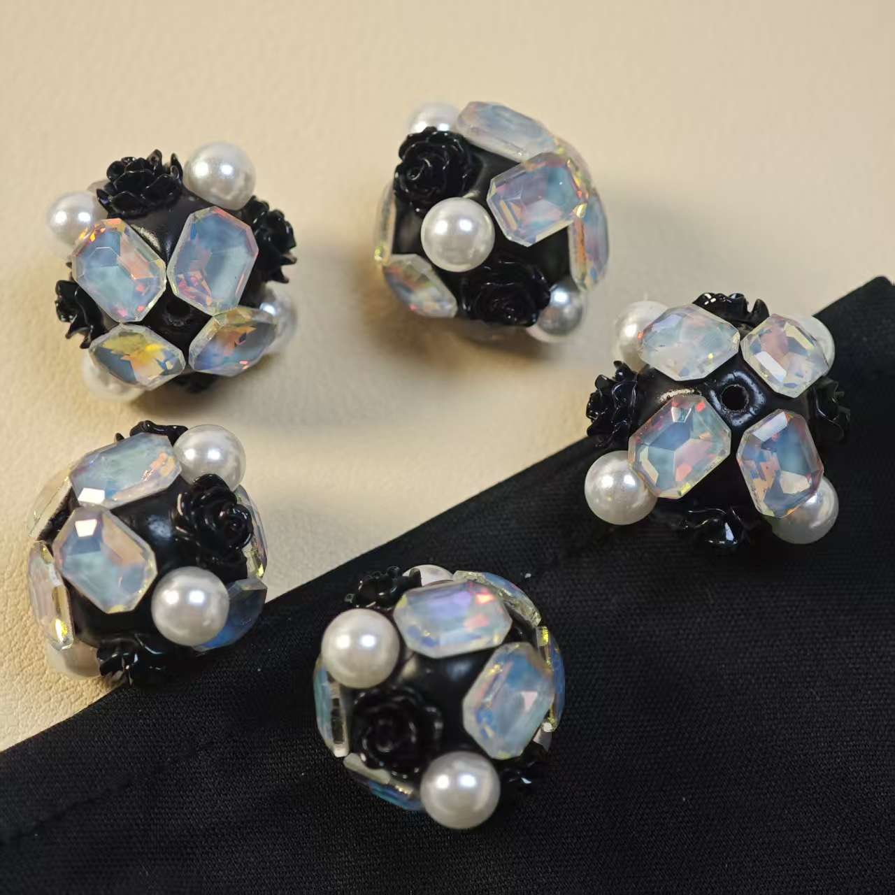 M036【2pcs】 Alloy beads