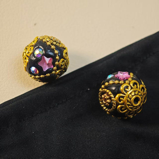 M038【2pcs】 Alloy beads