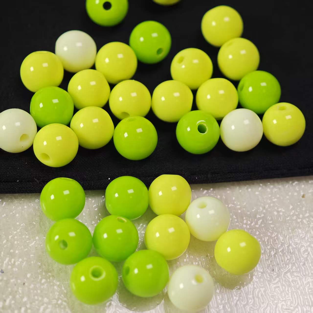 B041【50pcs】 7.6mm  resin beads