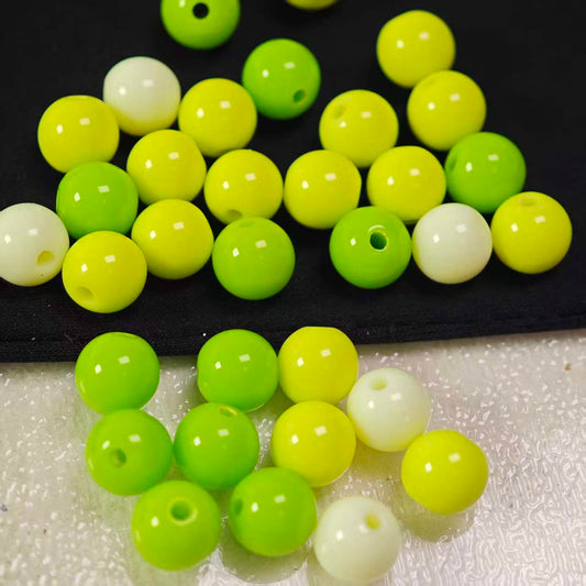 B041【50pcs】 7.6mm  resin beads