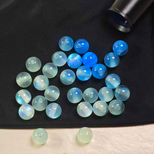 F057【15pcs】10mm resin beads（uv）