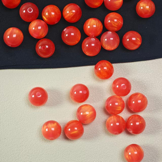 F058【50pcs】10mm resin beads