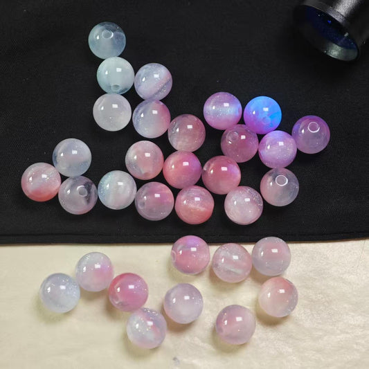 F062【25pcs】10mm resin beads（uv）