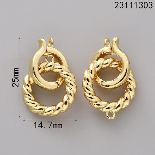 J321【ready stock】 copper clasp