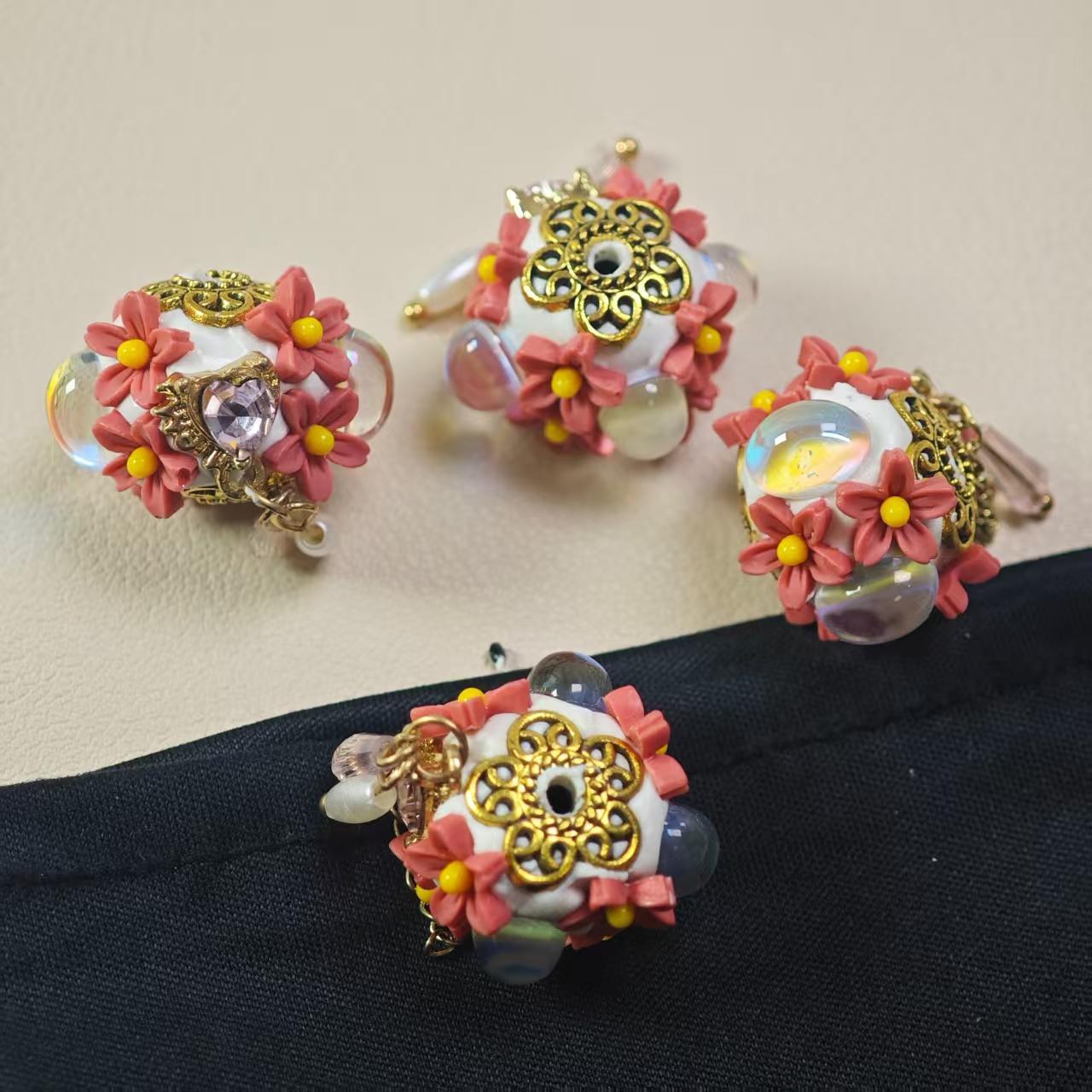 M077【2pcs】 Alloy beads